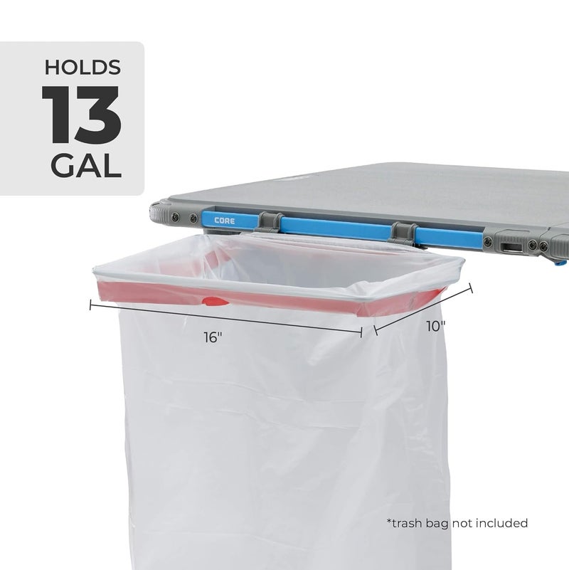 Core Trash Bag Holder | Fits The 4 Foot Outdoor FlexRail Camp & Cook Table | Portable for Beach, Picnic, Backyards, BBQ, Tailgate, Patio, and Party - Image 3